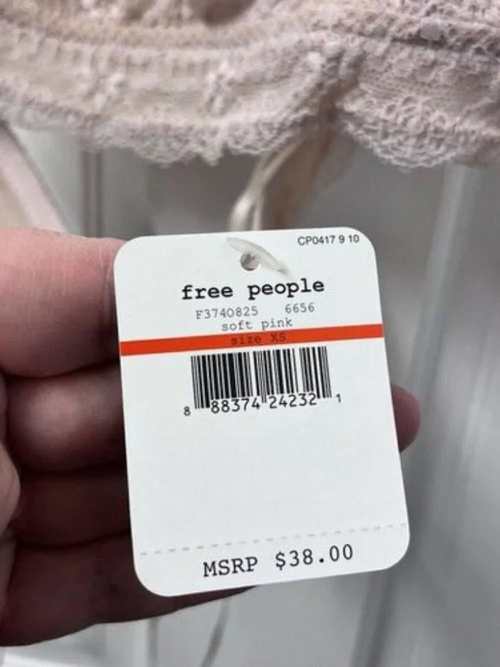 Free People Lace Halter Bralette In Blush Pink